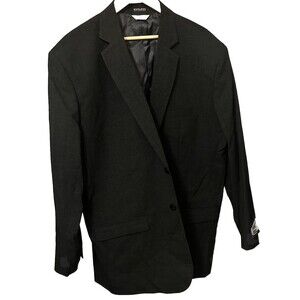 Edwards Redwood & Ross Signature NEW Charcoal Black Wool Blend Suit Coat 50R